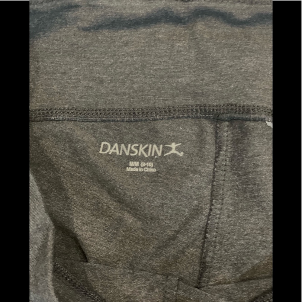 Danskin Heather Grey Athletic Essential Leggings Power Stretch Size M 8-10 - Picture 5 of 6